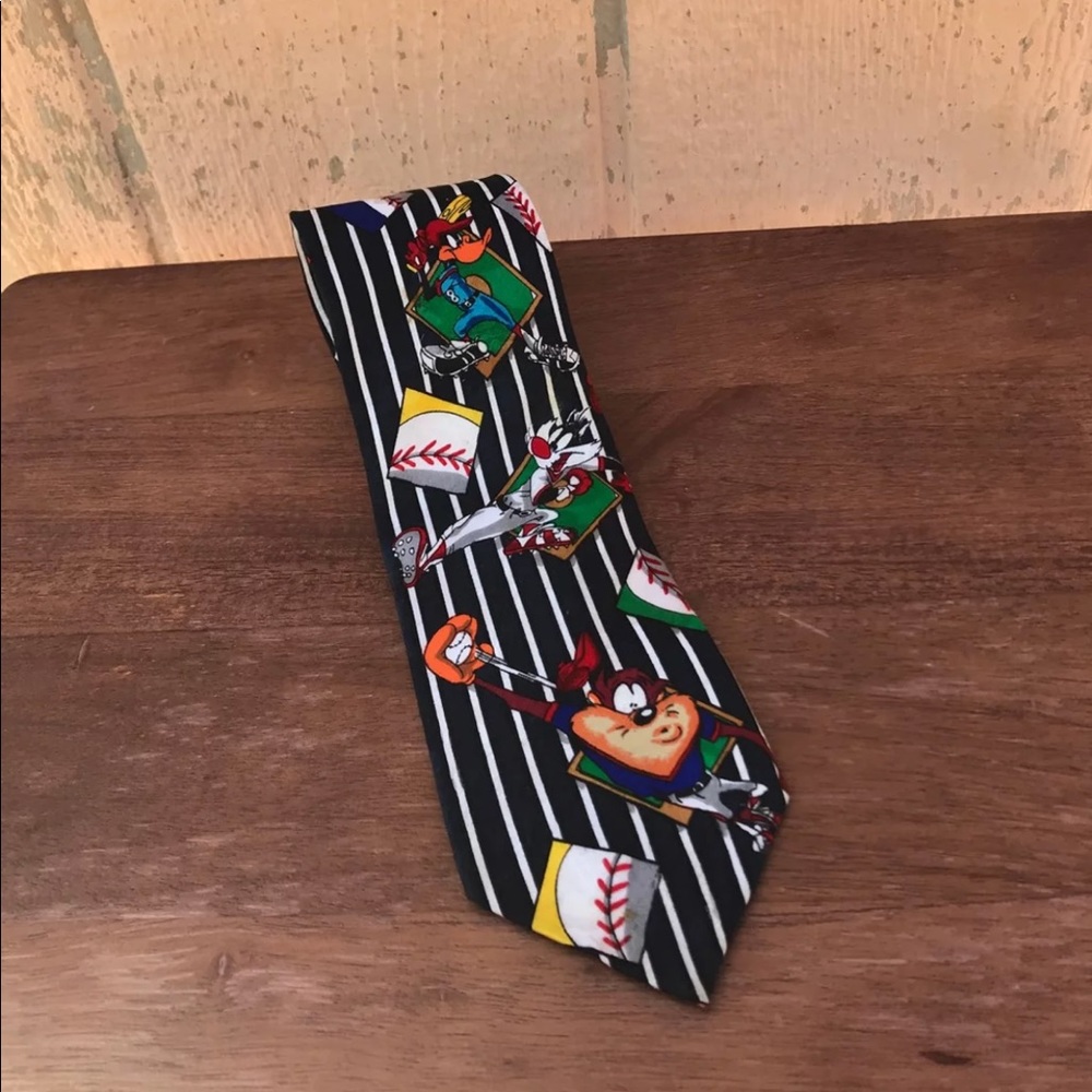 Looney Tunes Tie- Baseball theme
